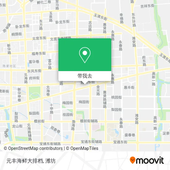 元丰海鲜大排档地图