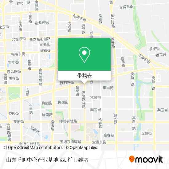 山东呼叫中心产业基地-西北门地图