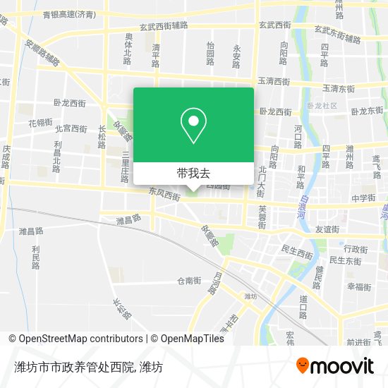 潍坊市市政养管处西院地图