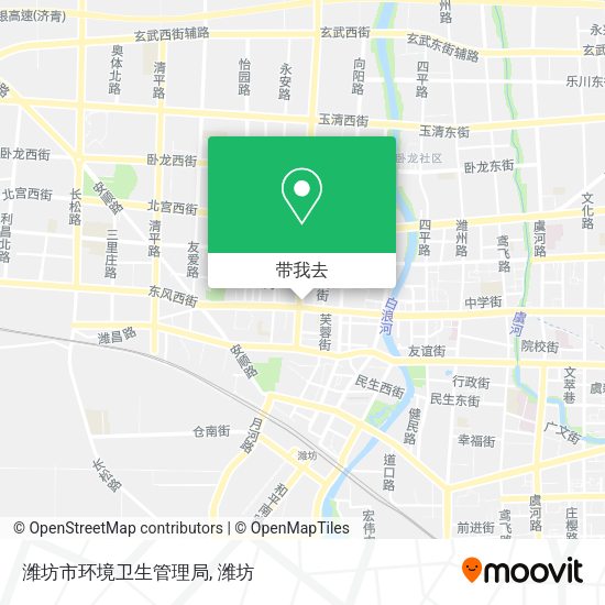 潍坊市环境卫生管理局地图
