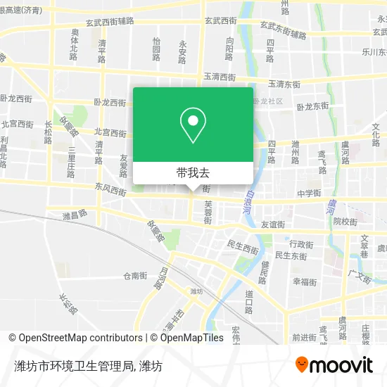 潍坊市环境卫生管理局地图
