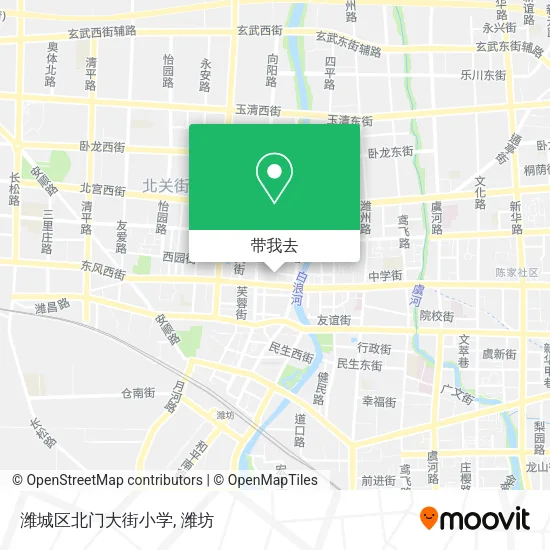 潍城区北门大街小学地图