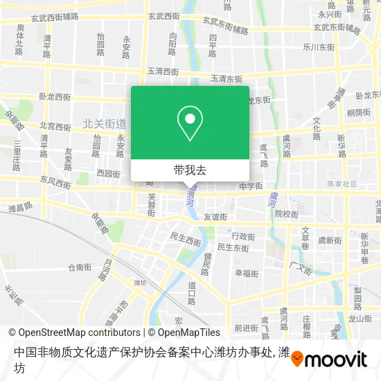 中国非物质文化遗产保护协会备案中心潍坊办事处地图