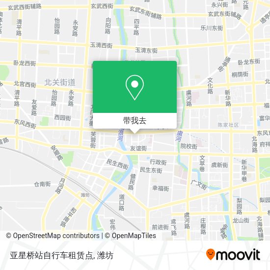 亚星桥站自行车租赁点地图