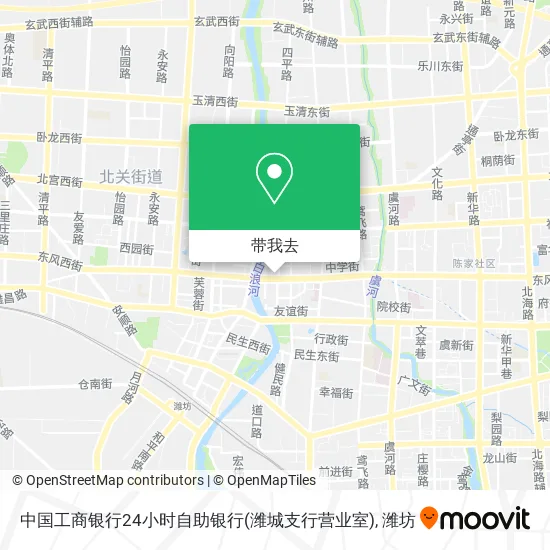 中国工商银行24小时自助银行(潍城支行营业室)地图