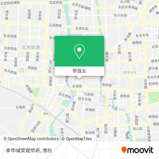 泰华城荣观华府地图