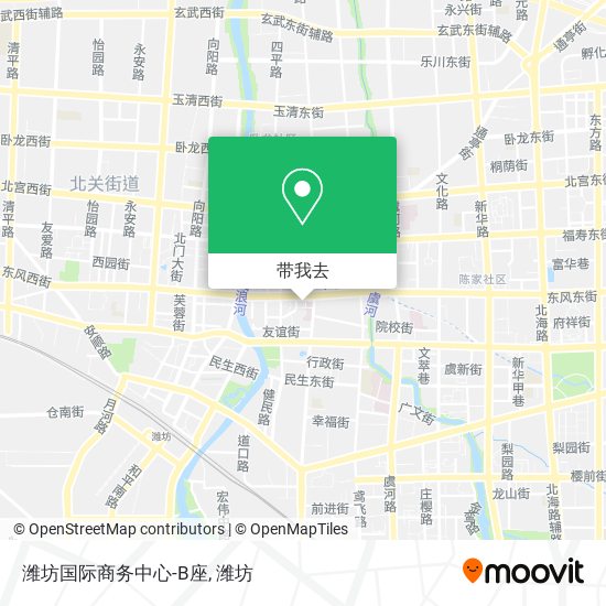 潍坊国际商务中心-B座地图