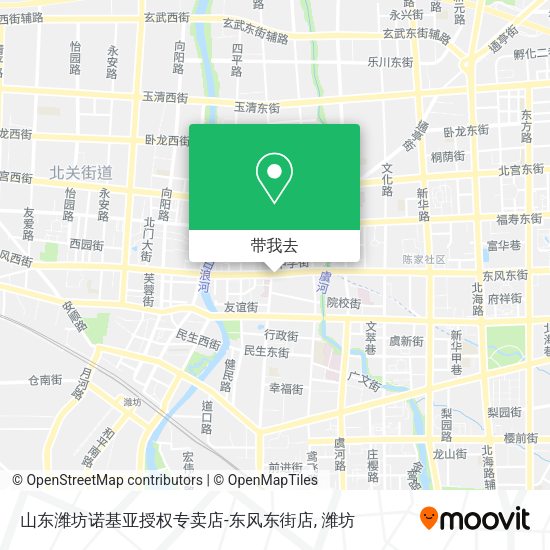 山东潍坊诺基亚授权专卖店-东风东街店地图