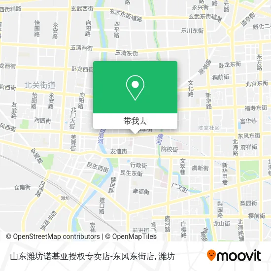 山东潍坊诺基亚授权专卖店-东风东街店地图