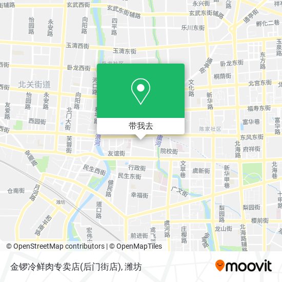 金锣冷鲜肉专卖店(后门街店)地图