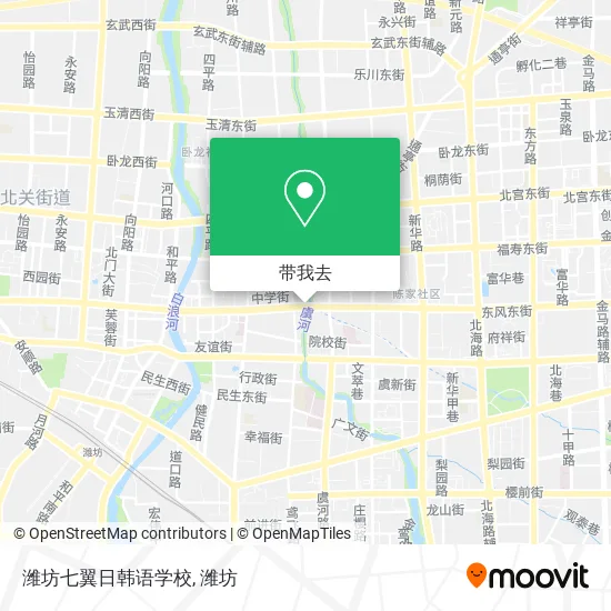 潍坊七翼日韩语学校地图
