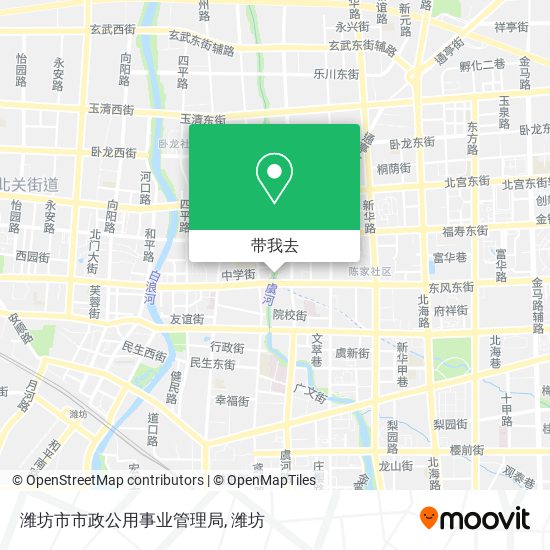 潍坊市市政公用事业管理局地图