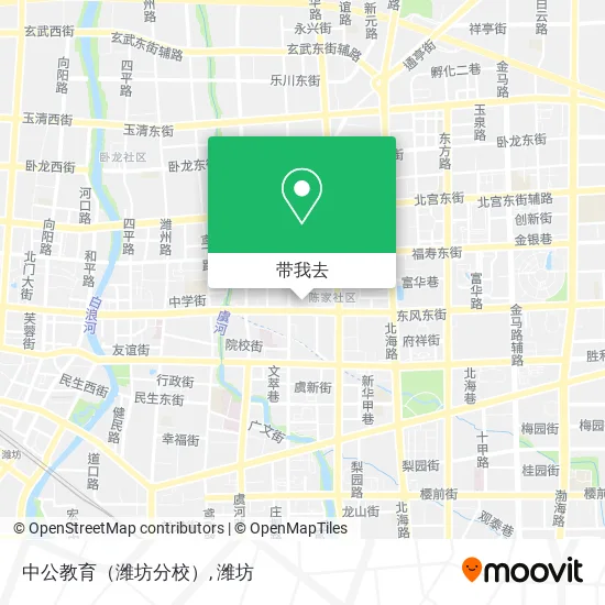 中公教育（潍坊分校）地图