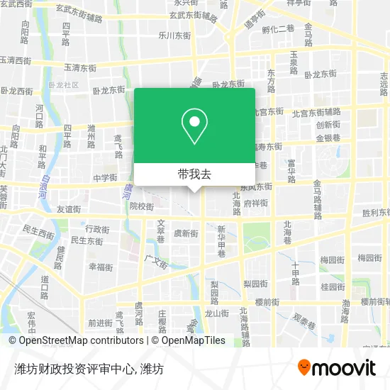 潍坊财政投资评审中心地图