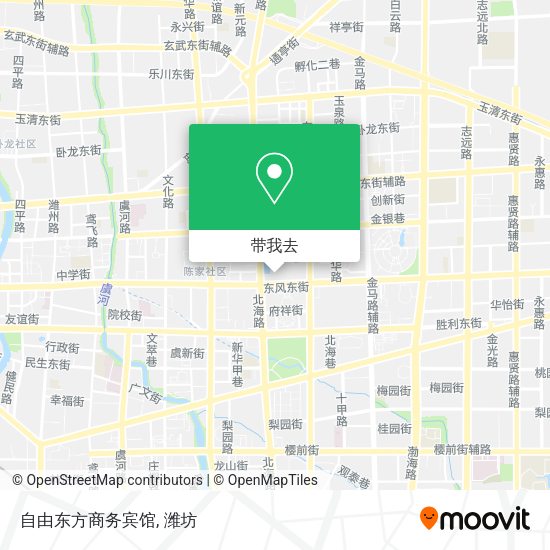 自由东方商务宾馆地图