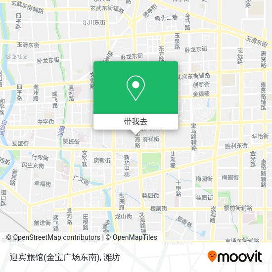 迎宾旅馆(金宝广场东南)地图