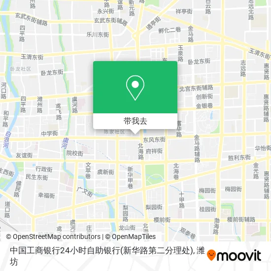 中国工商银行24小时自助银行(新华路第二分理处)地图