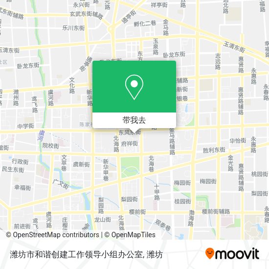 潍坊市和谐创建工作领导小组办公室地图