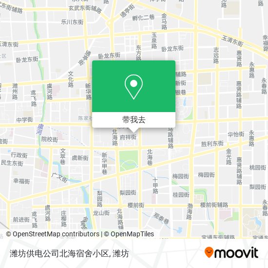潍坊供电公司北海宿舍小区地图