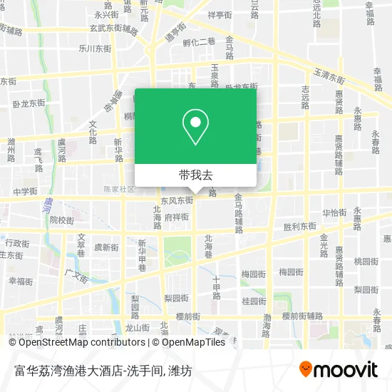 富华荔湾渔港大酒店-洗手间地图