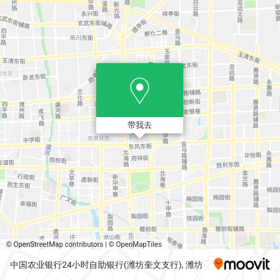 中国农业银行24小时自助银行(潍坊奎文支行)地图