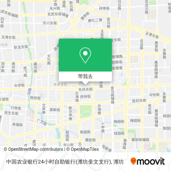 中国农业银行24小时自助银行(潍坊奎文支行)地图