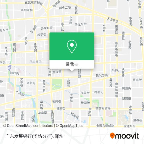 广东发展银行(潍坊分行)地图