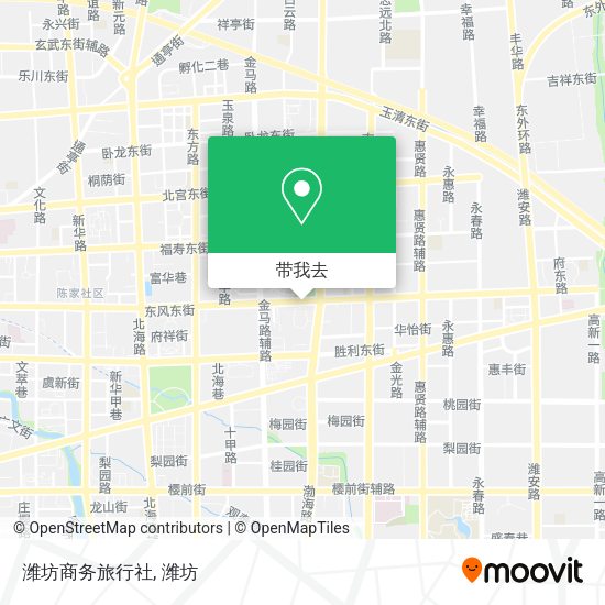 潍坊商务旅行社地图