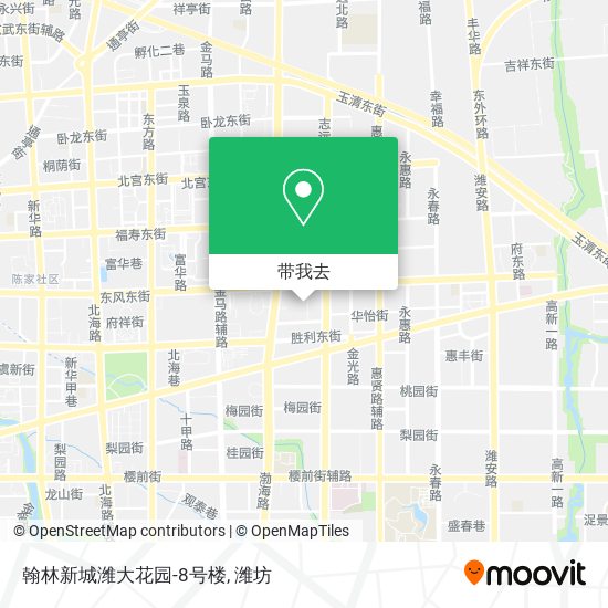 翰林新城潍大花园-8号楼地图