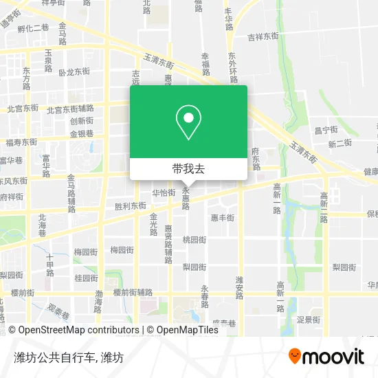 潍坊公共自行车地图