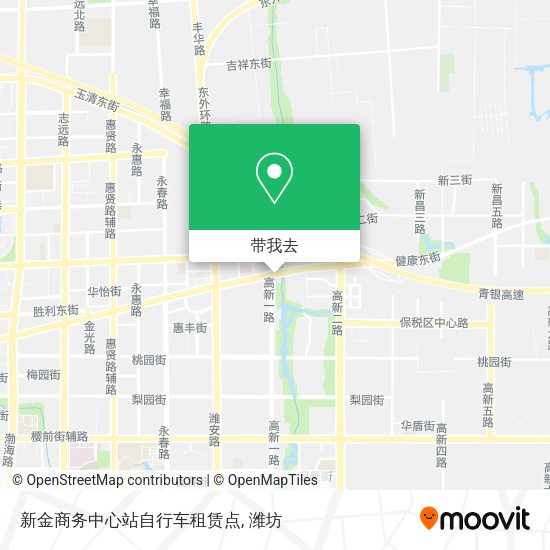 新金商务中心站自行车租赁点地图