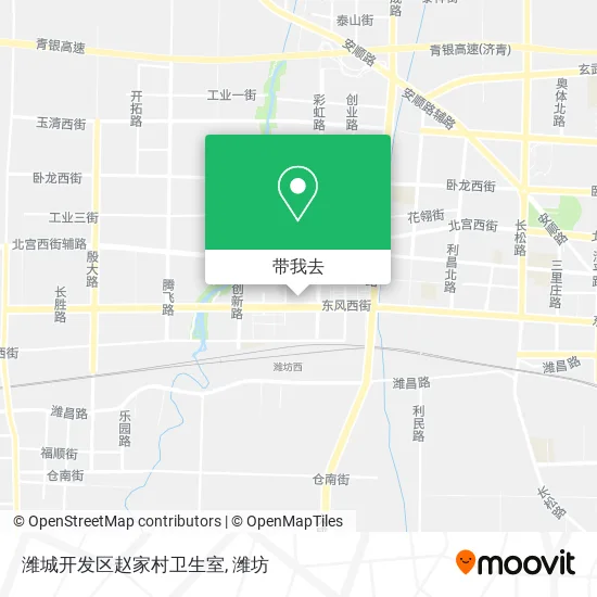 潍城开发区赵家村卫生室地图