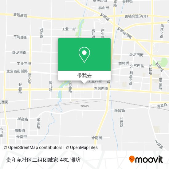 贵和苑社区二组团臧家-4栋地图