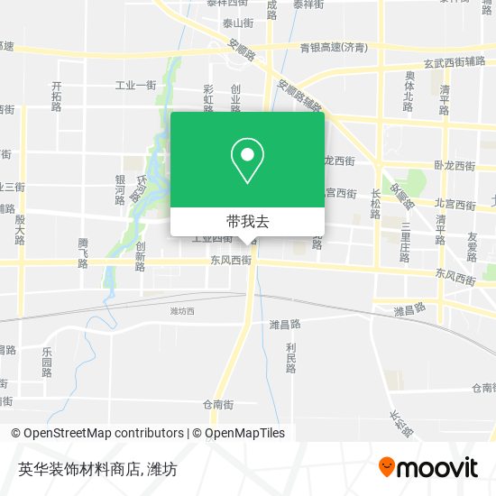 英华装饰材料商店地图