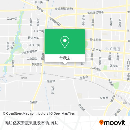 潍坊亿家安蔬果批发市场地图