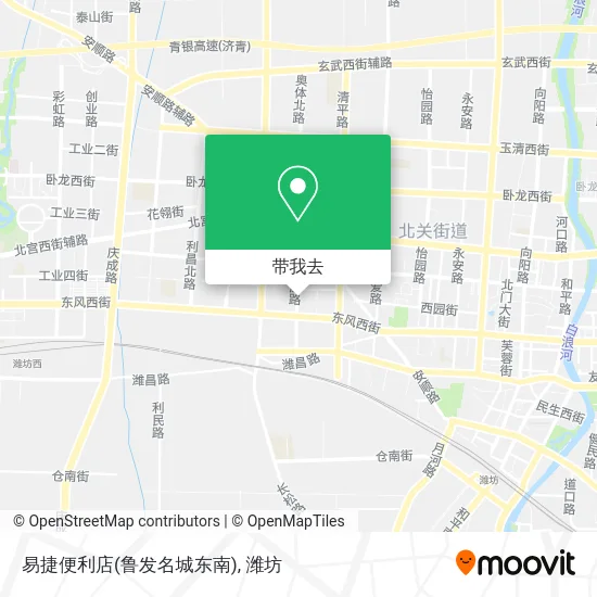 易捷便利店(鲁发名城东南)地图
