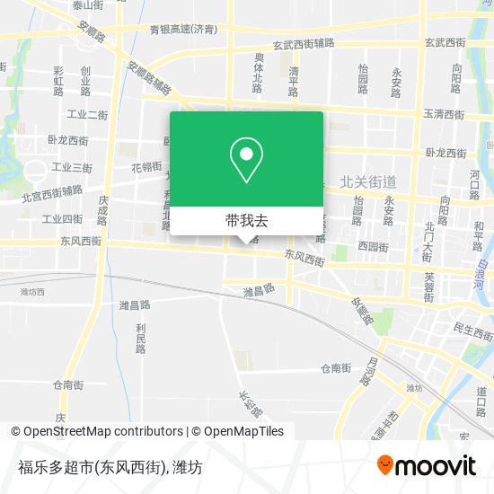 福乐多超市(东风西街)地图