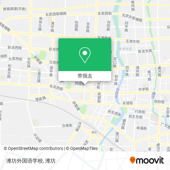 潍坊外国语学校地图