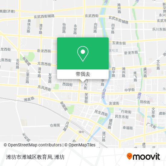 潍坊市潍城区教育局地图