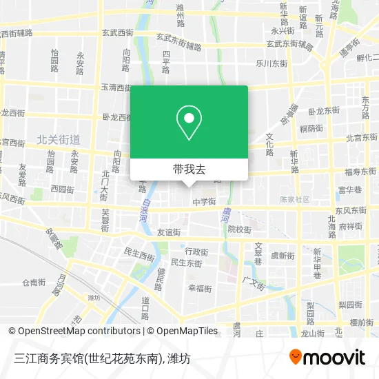 三江商务宾馆(世纪花苑东南)地图