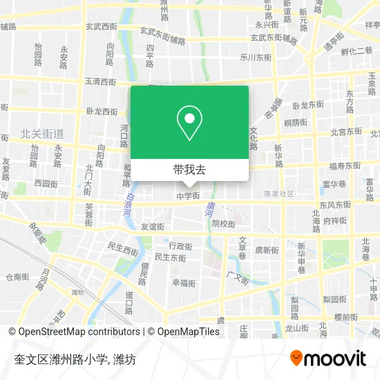 奎文区潍州路小学地图