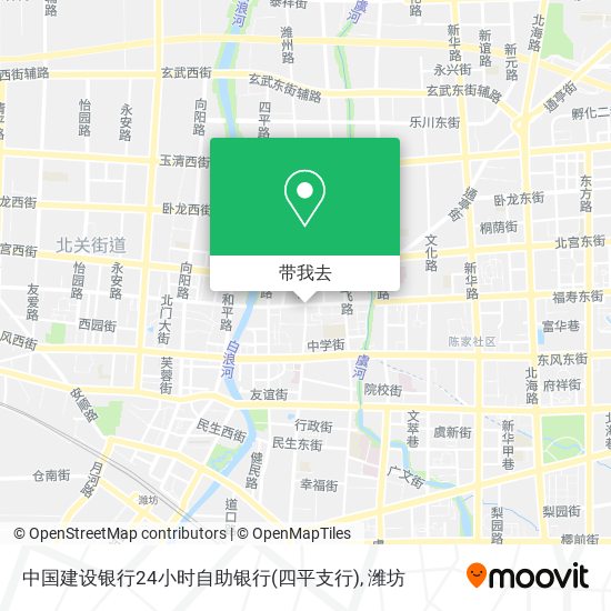 中国建设银行24小时自助银行(四平支行)地图