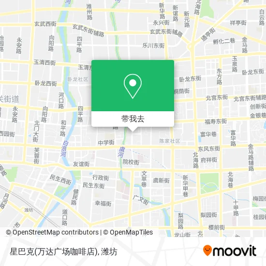 星巴克(万达广场咖啡店)地图