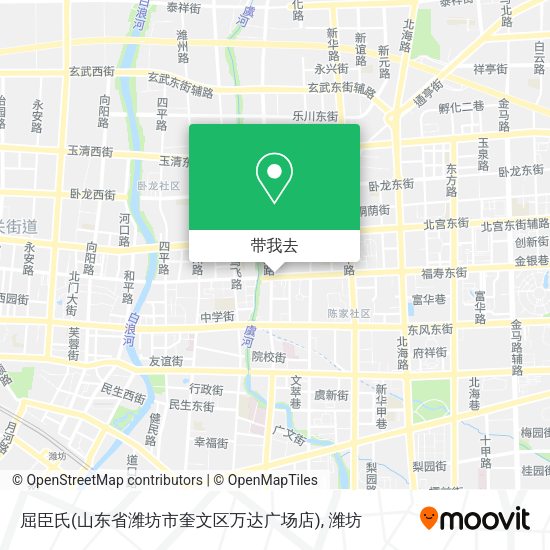 屈臣氏(山东省潍坊市奎文区万达广场店)地图