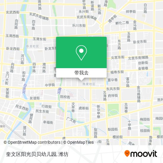 奎文区阳光贝贝幼儿园地图