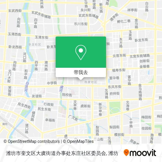 潍坊市奎文区大虞街道办事处东庄社区委员会地图