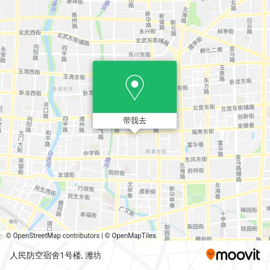 人民防空宿舍1号楼地图