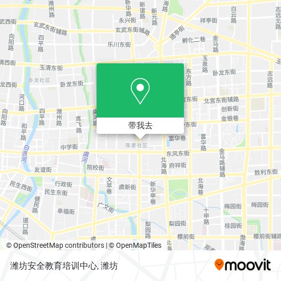 潍坊安全教育培训中心地图