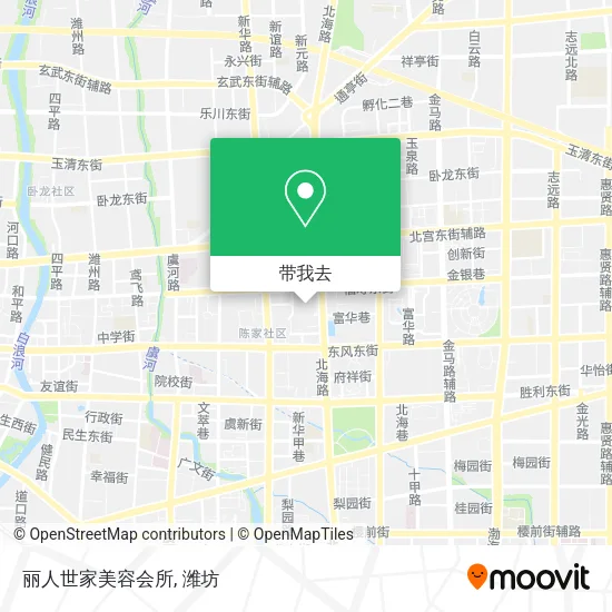 丽人世家美容会所地图