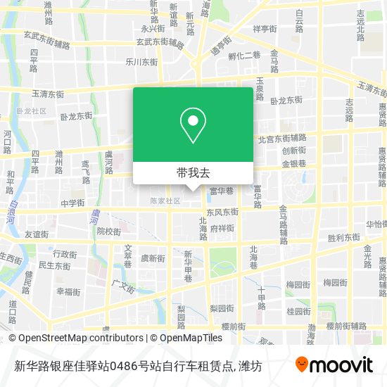 新华路银座佳驿站0486号站自行车租赁点地图